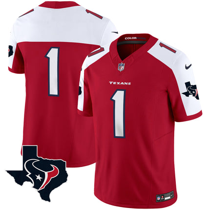 Men's Houston Texans Color Rush Legend Vapor Jersey V2 - All Stitched