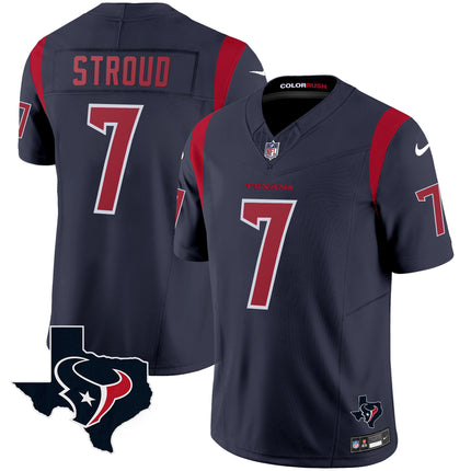 Men's Houston Texans Color Rush Legend Vapor Jersey V2 - All Stitched