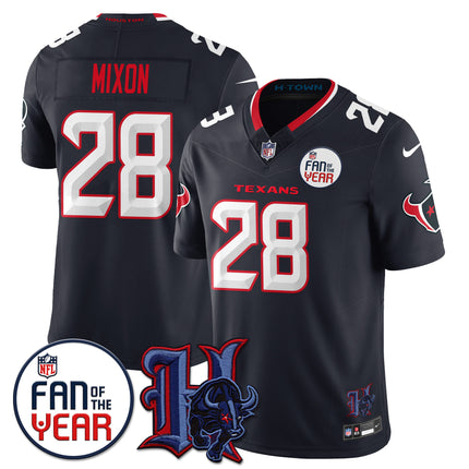 Women's Houston Texans "Fan Of The Year" Jersey - All Stitched