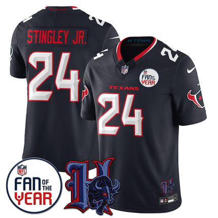 Women's Houston Texans "Fan Of The Year" Jersey - All Stitched