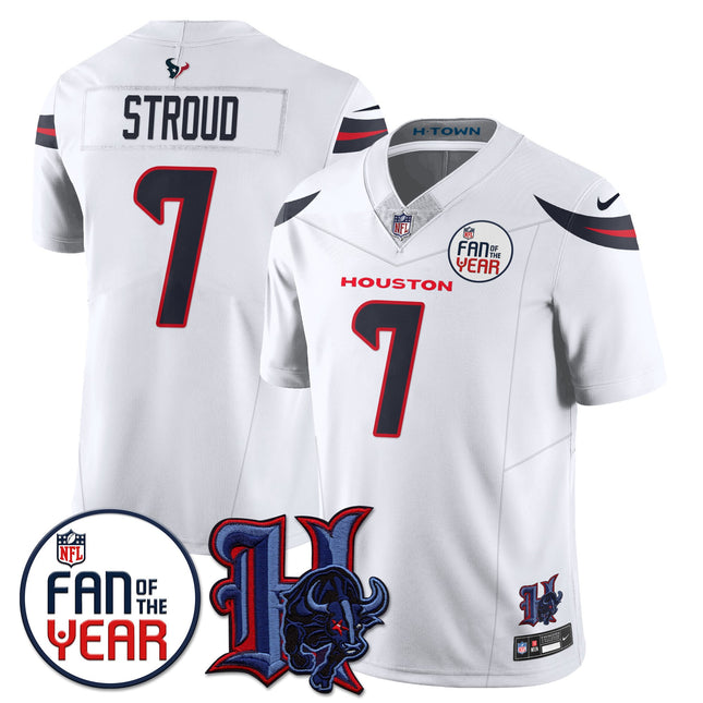 Women's Houston Texans "Fan Of The Year" Jersey - All Stitched
