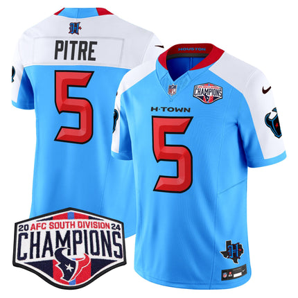 Men's Houston Texans 2024 AFC South Division Champions Patch Vapor Limited Jersey - All Stitched