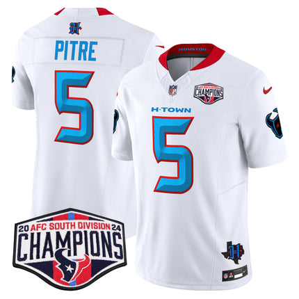 Men's Houston Texans 2024 AFC South Division Champions Patch Vapor Limited Jersey - All Stitched