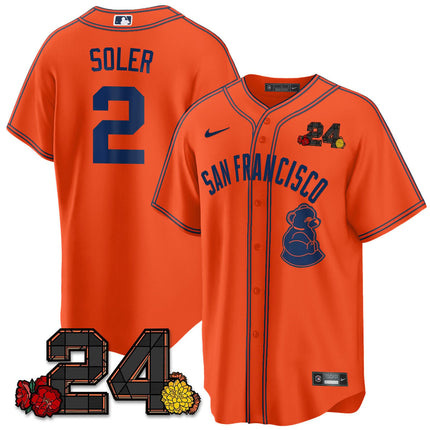 Women's San Francisco Giants 2024 Vapor Premier Limited Jersey - Willie Mays Patch