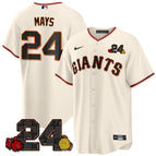 Willie Mays - 24 / Cream Home / S