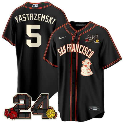 Women's San Francisco Giants 2024 Vapor Premier Limited Jersey - Willie Mays Patch