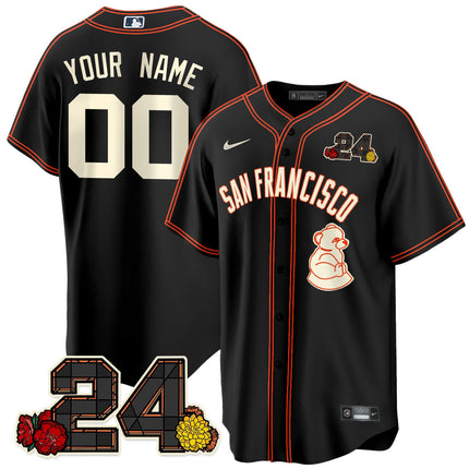 Women's San Francisco Giants 2024 Vapor Premier Limited Jersey - Willie Mays Patch