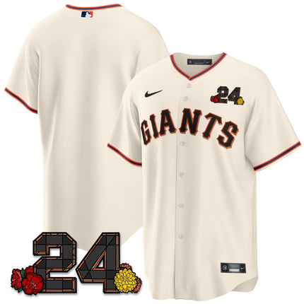 Women's San Francisco Giants 2024 Vapor Premier Limited Jersey - Willie Mays Patch