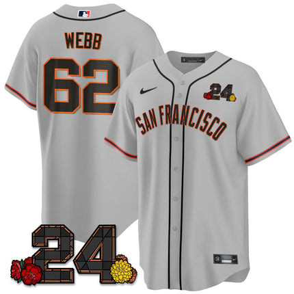Women's San Francisco Giants 2024 Vapor Premier Limited Jersey - Willie Mays Patch