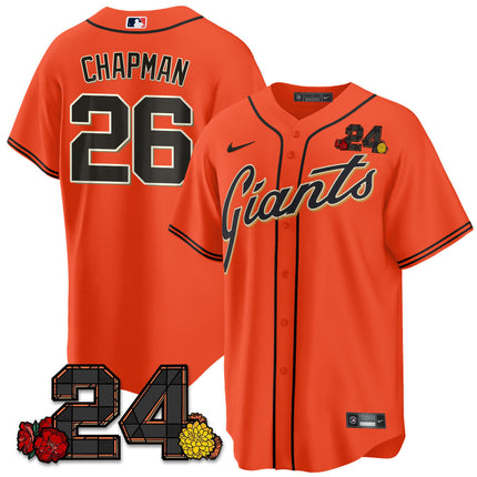 Women's San Francisco Giants 2024 Vapor Premier Limited Jersey - Willie Mays Patch