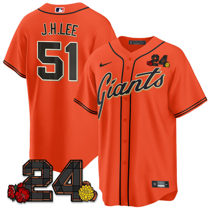 Women's San Francisco Giants 2024 Vapor Premier Limited Jersey - Willie Mays Patch