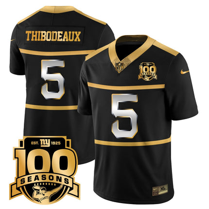 Men's New York Giants "Century Red' 100TH Season Commemorative Jersey TLA - All Stitched