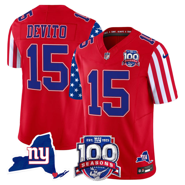 Men's New York Giants American Style Vapor Limited Jersey - All Stitched