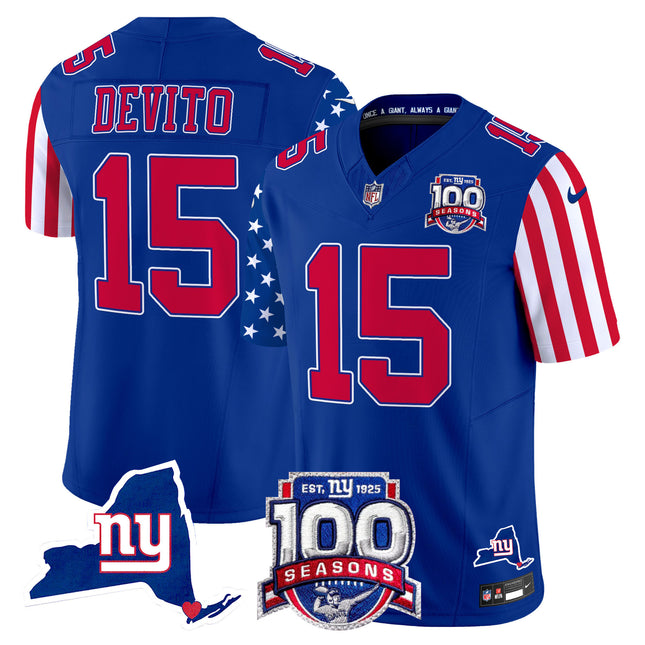 Men's New York Giants American Style Vapor Limited Jersey - All Stitched