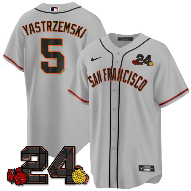 Men's San Francisco Giants 2024 Vapor Premier Limited Jersey - Willie Mays Patch