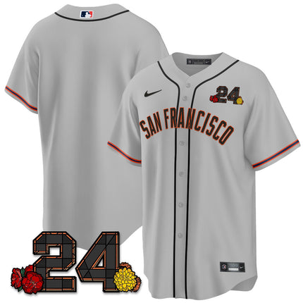 Men's San Francisco Giants 2024 Vapor Premier Limited Jersey - Willie Mays Patch