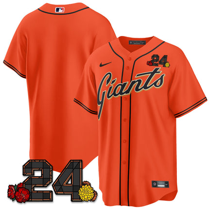Men's San Francisco Giants 2024 Vapor Premier Limited Jersey - Willie Mays Patch