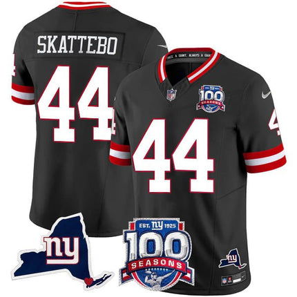 Women's New York Giants 100th Season & State Patch Vapor Limited Jersey - All Stitched