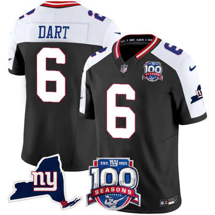 Women's New York Giants 100th Season & State Patch Vapor Limited Jersey - All Stitched