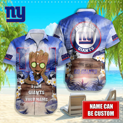 New York Giants NFL-Hawaiian shirt custom Q-48112