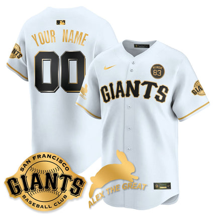 Custom San Francisco Giants "Alex the Great" Rabbit Memories 2025 Jersey - All Stitched