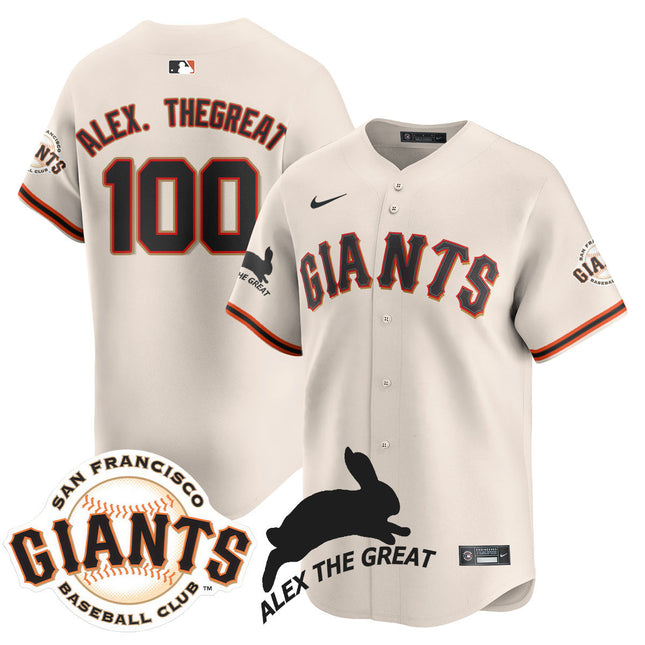Women's San Francisco Giants "Alex the Great" Rabbit Memories 2025 Jersey - All Stitched