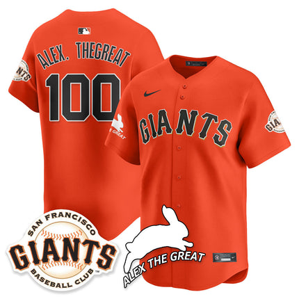Women's San Francisco Giants "Alex the Great" Rabbit Memories 2025 Jersey - All Stitched