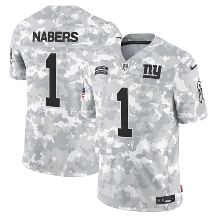 New York Giants 2024 Salute to Service Vapor Limited Jersey - Arctic Camo - All stitched