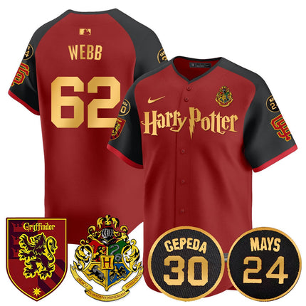 Men's Giants Harry Potter 2024 Limited Jersey - All Stitched