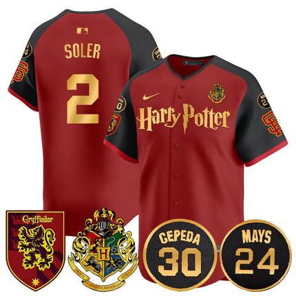 Men's Giants Harry Potter 2024 Limited Jersey - All Stitched