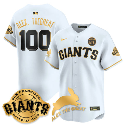 Men's San Francisco Giants "Alex the Great" Rabbit Memories 2025 Jersey - All Stitched