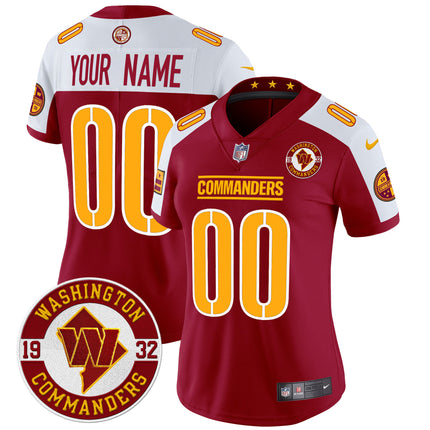 Washington Commanders 2024 Vapor Limited Custom Jersey - Est. 1932 Patch - All Stitched