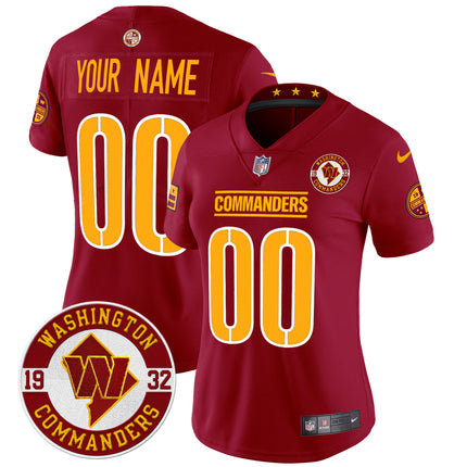 Washington Commanders 2024 Vapor Limited Custom Jersey - Est. 1932 Patch - All Stitched