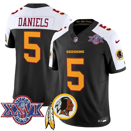Men's Washington Redskins Throwback 1992 Super Bowl XXVI Patch Vapor Limited Jersey V3 - All Stitched