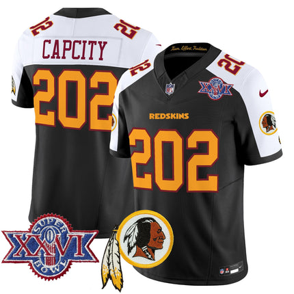 Men's Washington Redskins Throwback 1992 Super Bowl XXVI Patch Vapor Limited Jersey V3 - All Stitched