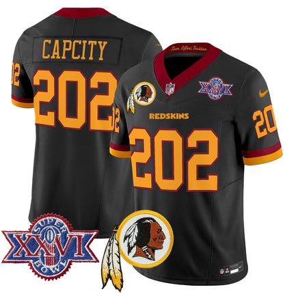 Men's Washington Redskins Throwback 1992 Super Bowl XXVI Patch Vapor Limited Jersey V3 - All Stitched