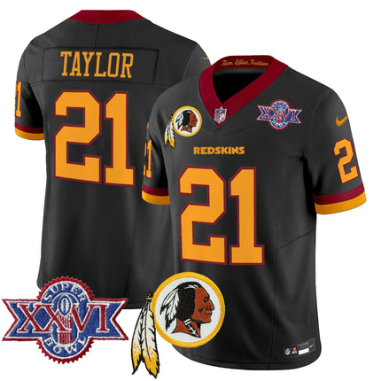 Men's Washington Redskins Throwback 1992 Super Bowl XXVI Patch Vapor Limited Jersey V3 - All Stitched