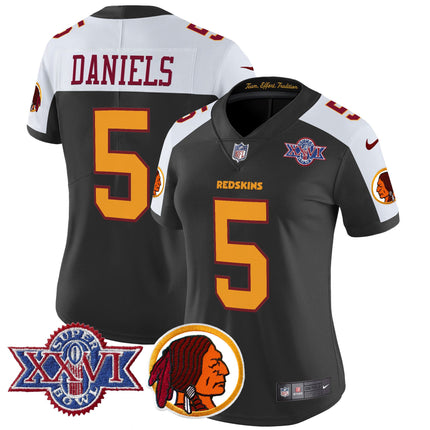 Women's Washington Redskins Throwback 1992 Super Bowl XXVI Patch Vapor Limited Jersey V2 - All Stitched