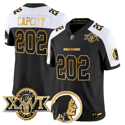 Men's Washington Redskins Throwback 1992 Super Bowl XXVI Patch Gold Vapor Limited Jersey - All Stitched