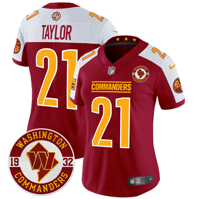 Women's Washington Commanders 2024 Vapor Limited Jersey - Est. 1932 Patch - All Stitched