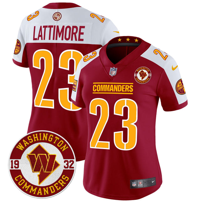 Women's Washington Commanders 2024 Vapor Limited Jersey - Est. 1932 Patch - All Stitched