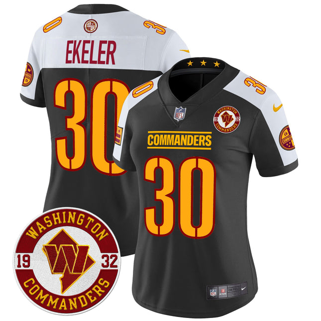 Women's Washington Commanders 2024 Vapor Limited Jersey - Est. 1932 Patch - All Stitched