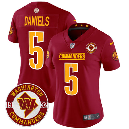 Women's Washington Commanders 2024 Vapor Limited Jersey - Est. 1932 Patch - All Stitched