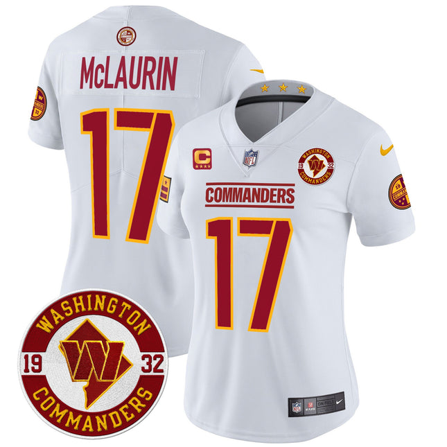 Women's Washington Commanders 2024 Vapor Limited Jersey - Est. 1932 Patch - All Stitched