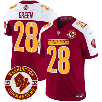 Men's Washington Commanders 2024 Vapor Limited Jersey - Est. 1932 Patch - All Stitched