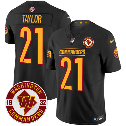 Men's Washington Commanders 2024 Vapor Limited Jersey - Est. 1932 Patch - All Stitched