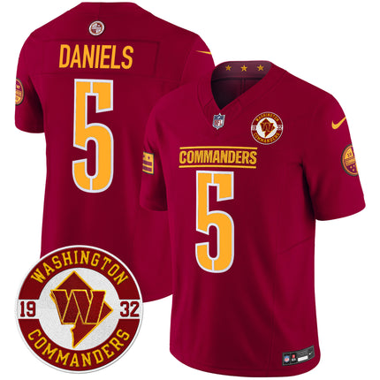 Men's Washington Commanders 2024 Vapor Limited Jersey - Est. 1932 Patch - All Stitched