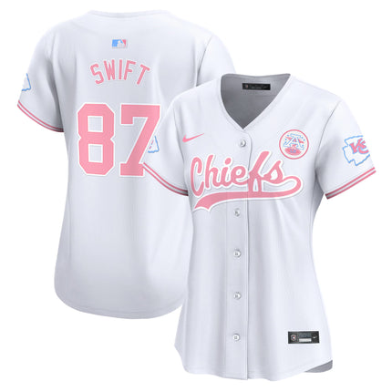 Women's Chiefs Bubblegum Pink Vapor Premier Limited Jersey - All Stitched