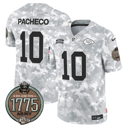 Men's Chiefs 2024 Salute to Service Establishment Year Patch Vapor Limited Jersey - All Stitched