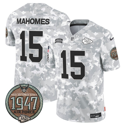 Men's Chiefs 2024 Salute to Service Establishment Year Patch Vapor Limited Jersey - All Stitched